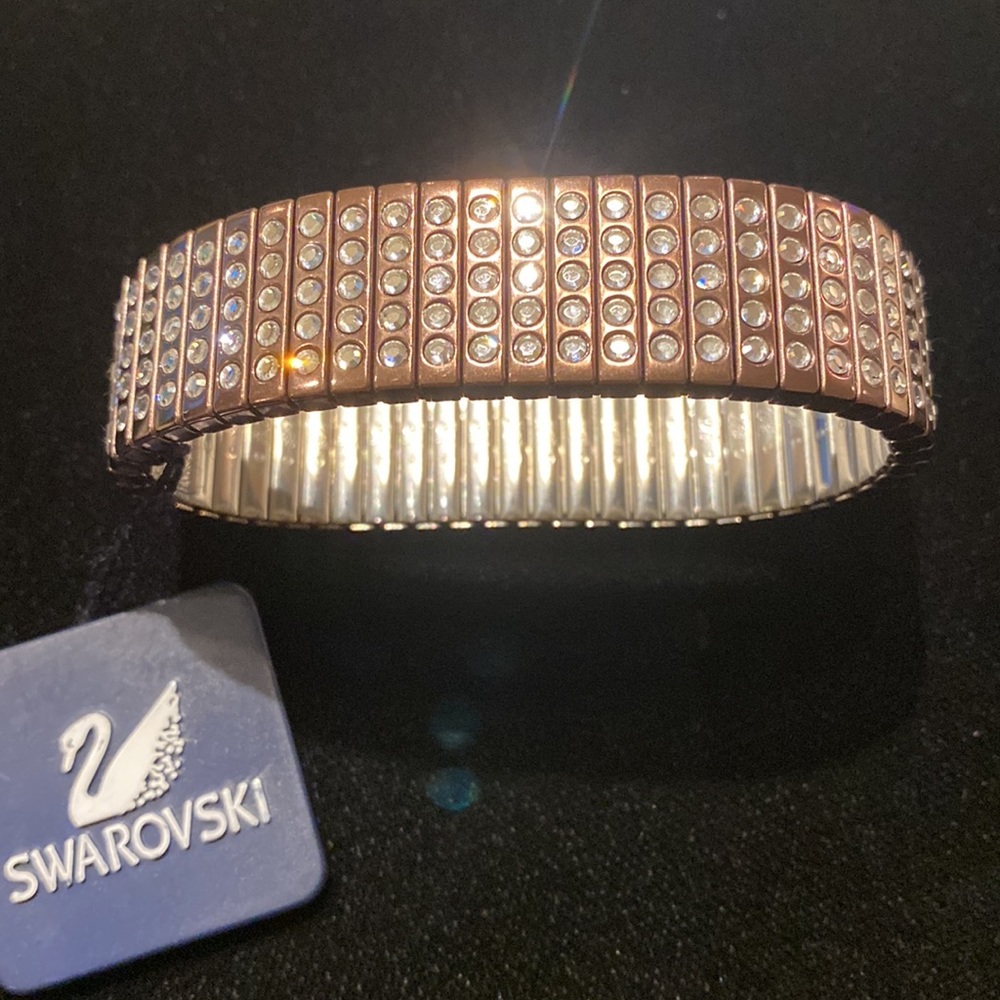 Swarovski Crystal Bronze Stretch Bracelet